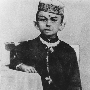 Young Mohandas Karamchand Gandhi at the age of 7