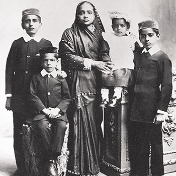 Four sons of Mohandas Gandhi and Kasturba Gandhi (Harilal, Manilal, Ramdas, Devdas)