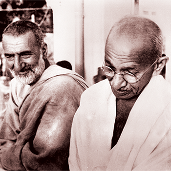 Gandhi with Khan Abdul Gaffar Khan 
