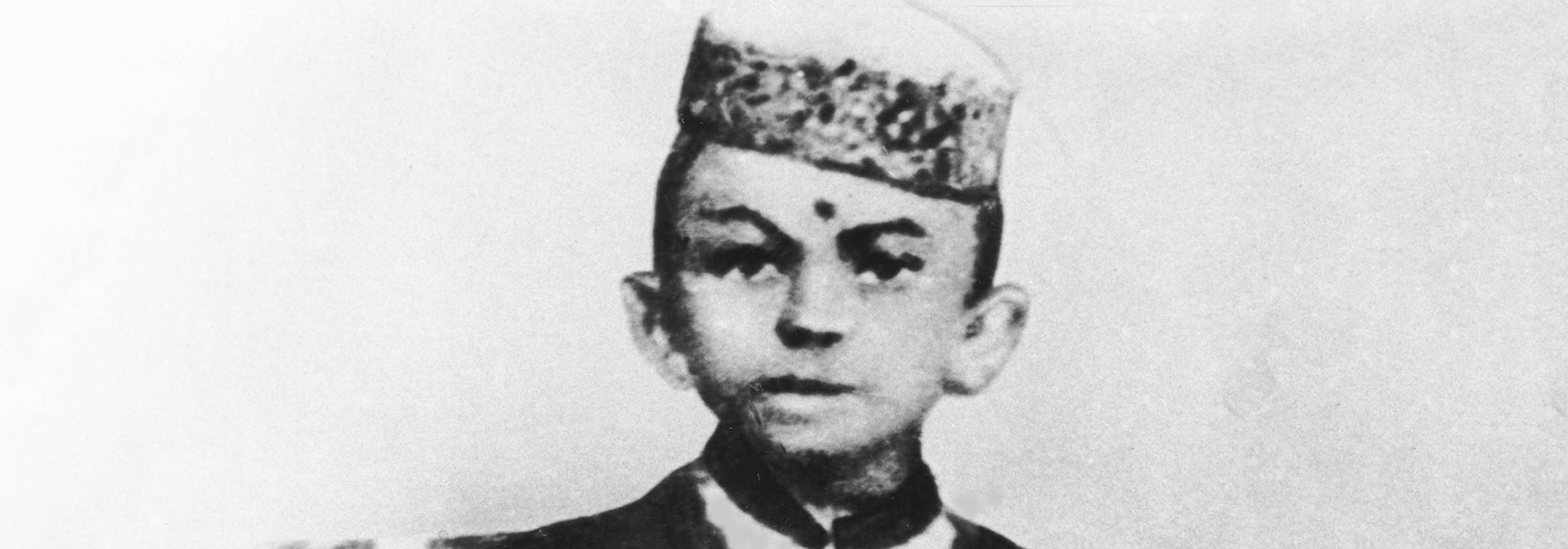 Gandhi at age 7, Rajkot, Gujarat