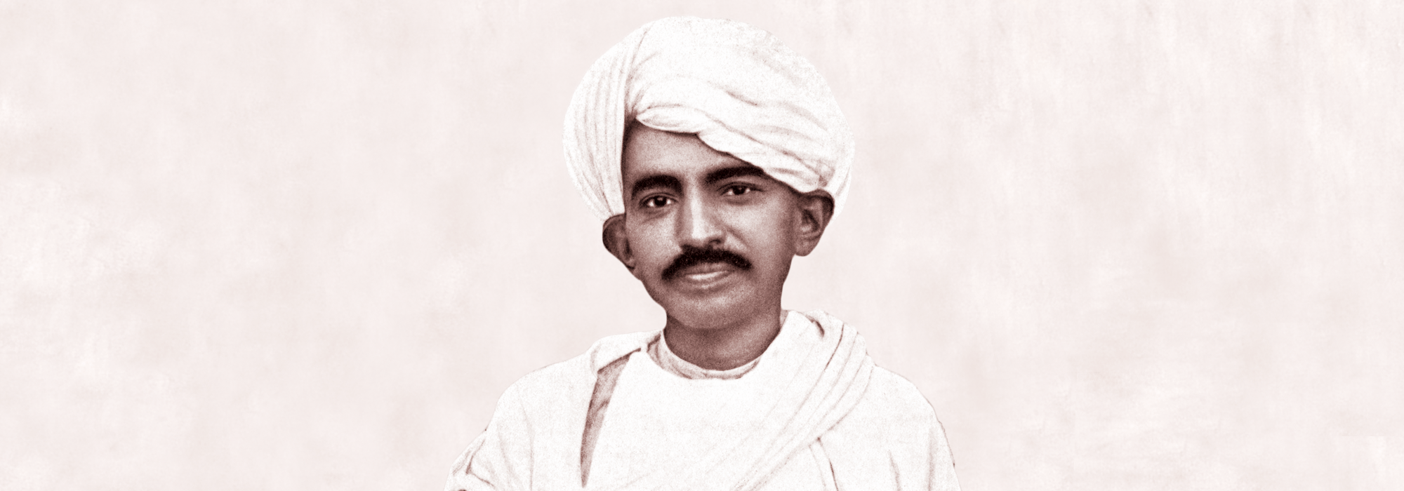 Gandhi at age 46 back in India