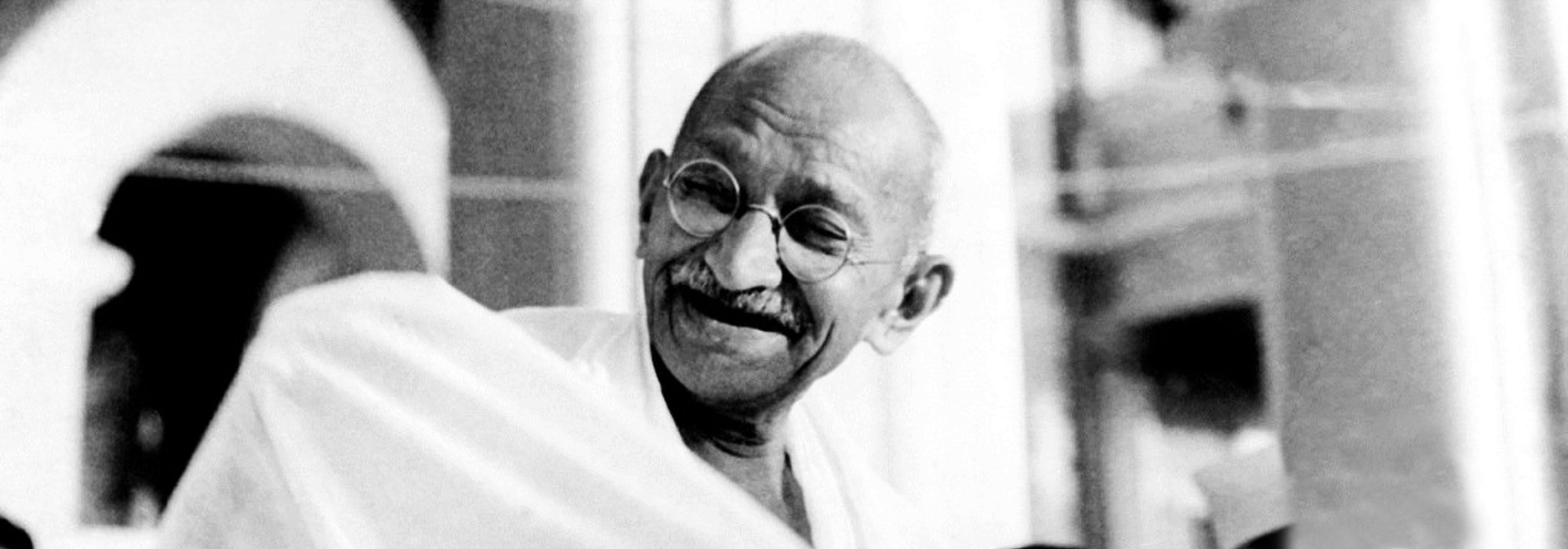 Gandhi addressing Dandi March